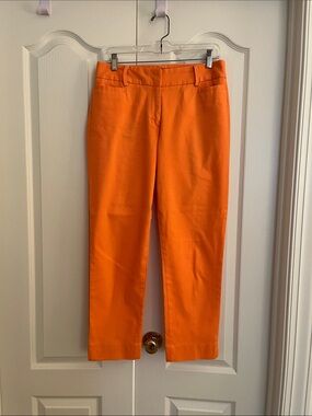 Talbots Bright Orange Cropped Pants